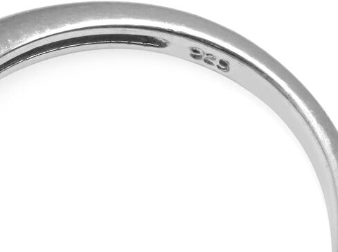 Silvershake Genuine Gemstone White Gold Plated 925 Sterling Silver Modern Statement Right Hand or Dress Ring in Saudi Arabia