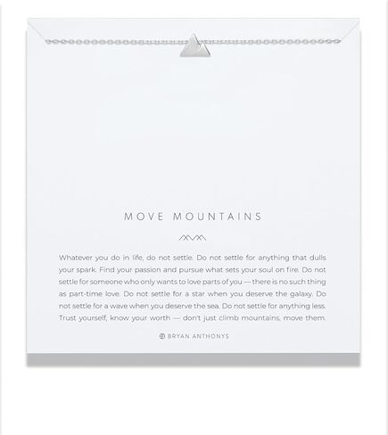 بريان أنتوني موف ماونتينز أيقونة قلادة فضية in Kuwait