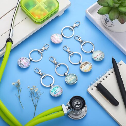 36 Pcs Nurse Appreciation Gifts Keychain Accessories Thank You Gift with Inspirational Quote for Doctor Practitioner Nursing Student Nurse Gifts Keychain Gifts Bulk for Graduation Birthday, 6 Styles in Saudi Arabia