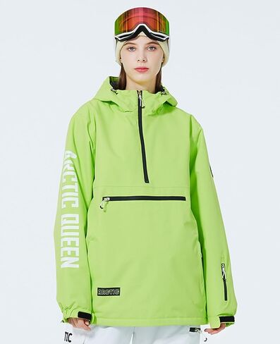 WOWULOVELY Women's Ski Jacket Warm Waterproof Hooded Snowboarding Jacket Winter Snow Coat in Kuwait