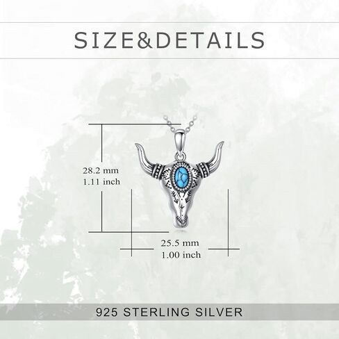 TIGER RIDER Sterling Silver Turquoise Western Necklace Boho Filigree Pendant Necklaces for Women Girls in Saudi Arabia
