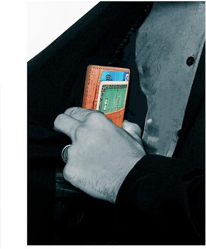 ECO SLIM Wallet Minimalist Front Pocket Wallet RFID Credit Card Holder (Vegan Cork Wallet w/Gift Box) in Saudi Arabia