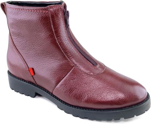 Marc Joseph New York Womens Casual Comfortable Genuine Leather Chelsea Ankle Boots Classic Fashion Front Zip Slip On Ladies Fall Winter Boots in Kuwait