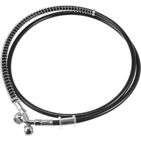 Motoforti 51.18" Length 10mm ID Motorcycle Hydraulic Brake Line Oil Hose Pipe Stainless Steel Braided Cable for ATV Motocross Sport Bikes Street Bikes Red