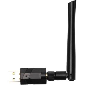 محول USB بلوتوث 5.1، مستقبل إرسال دونجل لاسلكي طويل المدى 200 متر لسماعات لوحة المفاتيح وماوس بلوتوث وسماعات الرأس والكمبيوتر المحمول والكمبيوتر المكتبي المتوافق مع Windows 7/8.1/10/11 in Kuwait