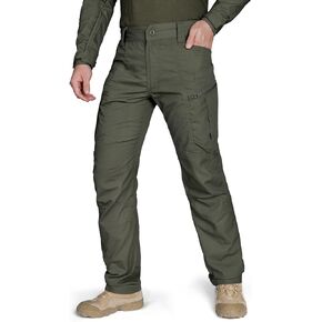 IDOGEAR Men's Tactical Pants, Ristop Cargo Pants, Water Resistant Work Pants, Lightweight Combat Pants, EDC Hiking Pants