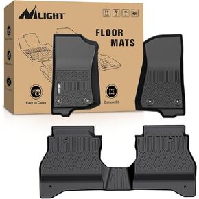 Nilight TPE Floor Mats for Jeep Gladiator JT 2020 2021 2022 2023 2024,All Weather Custom Fit Heavy Duty Floor Liners