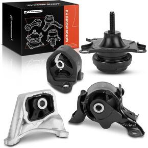 A-Premium Engine Motor Mount and Transmission Mount Kit Compatible with Honda Element 2003-2010 2.4L, Manual Transmission, 4-PC Set, Replace# 50840S6M010, 50821SCVA02