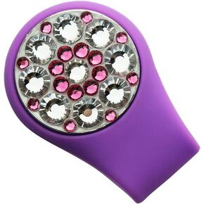 Crystal Golf Ball Marker with Silicone Ball Marker Hat Clip,Great Golf Gifts for Girl Women