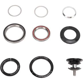 VGEBY Bike Bearing Headset, Headset Top Cover Bearings Aluminum Alloy 41.8/42‑52mm Bicycle Tapered Tube Headset for Mountain Road Bike Tapered Headset Tapered Headset