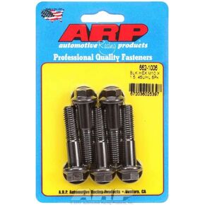 ARP M10 x 1.50 x 45 Hex Black Oxide Bolts (5/pkg)