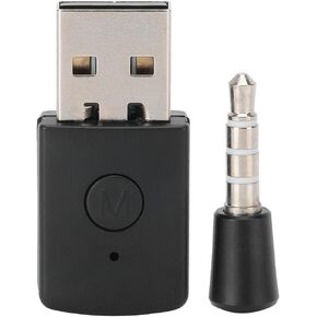 Wireless Bluetooth Adapter for PS4, Bluetooth 4.0 USB Dongle Transmitter and Receiver with Wireless Mic for Playstation 4 Game Console Gamepad