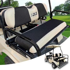 Universal Golf Cart Rear Seat Cover Dress UP Older Golf Cart Durable Breathable Material Fit Like a Glove for Yamaha EZGO and Club Car, Easy to Install