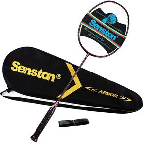 Senston Professional Woven Badminton Racket 100% Full Carbon High-Grade Badminton Racquet Including Racket Cover