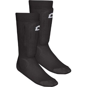 Champro Sock Style Shin Guard, Black, Medium/Large