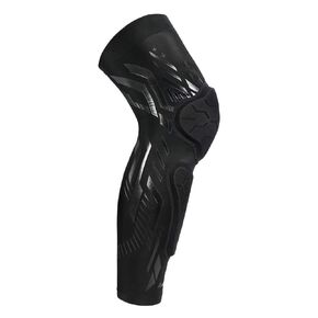 Kuangmi Knee Pad and Shin Guard Sleeve for Soccer, Basketball, Wrestling, Softball, Volleyball, Sports, Daily Support-1piece (L, Black Yellow)
