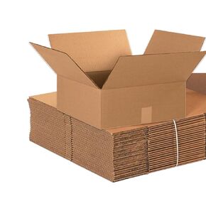 Aviditi Shipping Boxes Flat 15"L x 15"W x 6"H, 25-Pack | Corrugated Cardboard Box for Packing, Moving and Storage