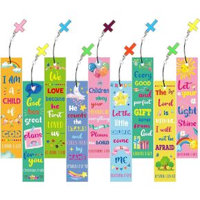 18 Pieces Christian Bookmarks Bible Verses Religious Gift Scripture Inspirational Quotes Bookmarks Page Markers Supplies Sunday School Gifts Church Supplies for Kids Teens Adult Teachers Mother Day