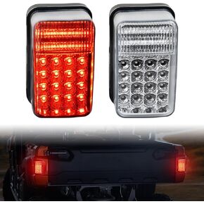 LED Tail Light Brake Stop Taillight Lamp for Yamaha Rhino 450 660 700 Grizzly Big Bear Bruin Kodiak Wolverine Rhino Viking Accessories, Replace #5KM-84710-01-00 (2PCS)