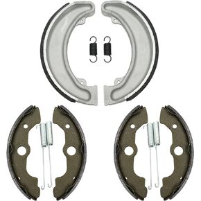 Brake Shoes Front Left Right & Rear for Honda TRX300 4x4 TRX300FW Fourtrax 300 1988-2000, OEM# 06450-HC5-900 06430-HM5-A80