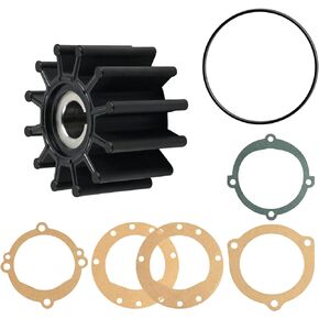 10615K/10615K-SHW Impeller Kit Compatible with Sherwood 12 Blade，Fits Pleasurecraft, Crusader, Chris Craft, Chrysler, Onan, and Perkins Engines and fits Many More.