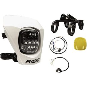 RIGID INDUSTRIES – Adapt XE Extreme Enduro LED Moto Kit – LED Light with 3 Lighting Zones – GPS Module (300417, White)