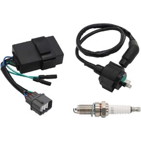 30510-HN5-670 Ignition Coil Spark Plug CDI Box Replacement for 350 TRX350FE TRX350FM TRX350TE TRX350TM 2000-2005 30410-HN5-671 30400-HN5-305