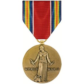 World War II Victory Medal Full Size in Saudi Arabia