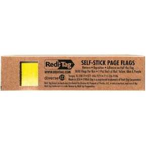 Redi-Tag Removable Mini Page Flags, 1 x 3/16 Inches, 13 Assorted Colors, 720 Flags Total, 3-Pack (10069)