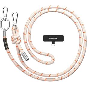 MAGEASY Crossbody Cell Phone Lanyard - Universal Phone Strap, 8.3mm Thick, Adjustable Strap for iPhone, Samsung & More