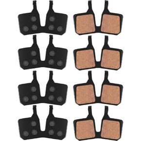 Blulu 4 Pairs Bike Brake Pads Resin Bicycle Disc Brake Pads Compatible with Magura 4 Piston Mt5/ Mt7/ Mt5e Bicycle Replacement Part for Brakes for High Braking Power