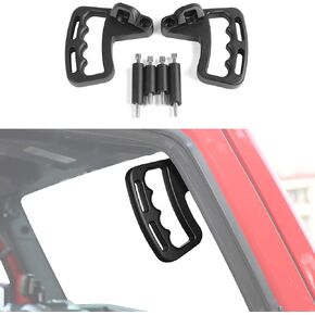 RT-TCZ Aluminum Grab Handle for Jeep Wrangler JK 2007-2017 (Front Handle, Black)