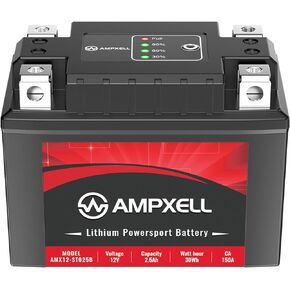 YTX4L-BS/YTX5L-BS بطارية ليثيوم للدراجات النارية 12V 150A 2.5Ah استبدال بطارية YTZ5S Powersport، دراجة نارية، ATV، UTV، سكوتر، 4 ويلر وبطارية مولد إلخ.