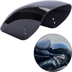 Motorcycle 7 inch Rear Short Fender For Harley Sportster XL883 XL1200 1986-2023 (Gloss Black - ABS Plastic Mudguard)