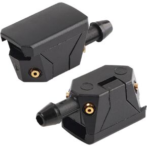 2 PCS Front Windshield Washer Nozzles, 4 Holes Car Windshield Washer Wiper Arm Sprayer, Auto Left Right Windshield Washer Squirter Nozzle Replacement, Universal Vehicle Accessories
