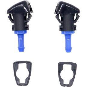 HiSport Windshield Sprinkler Wiper Nozzle - Compatible with Jeep Patriot 2011-2017 Compass 2007-2015 - Replace 5303834ab （Two Side）