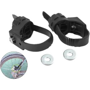 2 Pack Full Bike Fenders Mount Side Wire Screw Mounting Fork Bracket Adapter for Bicycle Full Coverage Mudguard Fender Installation Front Rear Mud Guard Flap Cycling Repair Parts