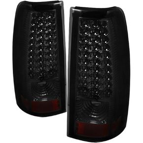 سبايدر أوتو ALT-ON-CS03-LED-RC تشيفي سيلفرادو 1500/2500/3500 وجي إم سي سييرا 1500/2500/3500 ضوء خلفي LED أحمر/شفاف، متوسط