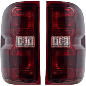 Tail Lights Rear Lamp Brake lights Compatible with Chevy Chevrolet Silverado 1500 2500 3500 2014-2019, GMC Sierra 2500 3500 2015-2019,Without Wiring Kit and Bulbs, (Right-Passenger side) in Kuwait