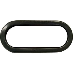421-18 6.5" LED (S/T/T Light Grommet Oval Pvc), 1 Pack, Black
