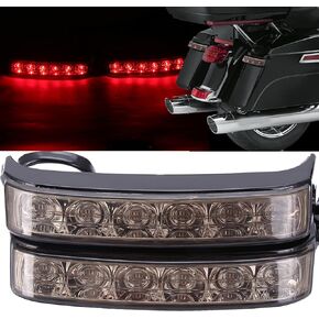 2PCS LED Saddlebag Motorcycle Tail Lights with Brake Light Running Turn Signal Lights Compatible With 2014-2020 Harley Touring Street Road Glide Electra Ultra Classic Ultra Limited CVO