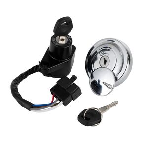 Artudatech Ignition Switch Fuel Gas Cap Lock Set for Kawasaki VN900 Classic 2006-2013, for Kawasaki VN900 Vulcan 900 Classic 2006-2022, for Kawasaki VN900 Custom 2007-2008, 27005-0032