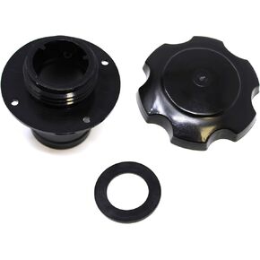 Aftermarket Kawasaki Jet Ski Gas Cap, Gasket & Fuel Tank Filler Neck Kit OEM # 59231-3734/51049-3714 (Black)