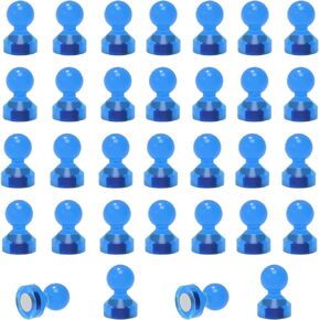 Magnetic Push Pins Powerful Push Pin Magnets for Fridge Whiteboards Calendars Maps in School & Office Pack of 48,6 Colors
