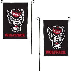 North Carolina State University Garden Flag NCSU Wolfpack NC State Banner 100% Polyester (Design G)