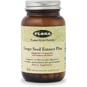 مستخلص بذور العنب بلس من فلورا، مضاد للأكسدة، يكافح الجذور الحرة، 60 قطعة (1167133) in Kuwait