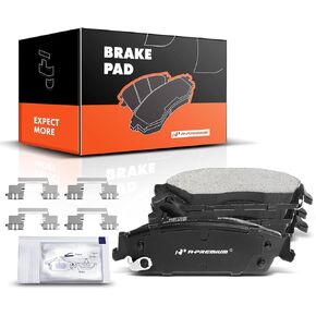 A-Premium Rear Ceramic Disc Brake Pads Set Compatible with Select Chevy, Cadillac and GMC Models - Avalanche, Silverado 1500, Suburban 1500, Tahoe, Escalade ESV EXT, Sierra 1500, Yukon XL 1500