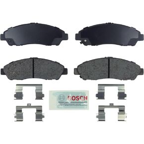 BOSCH BE1280H Blue Ceramic Disc Brake Pad Set With Hardware - Compatible With Select Acura MDX, ZDX; Honda Pilot; FRONT