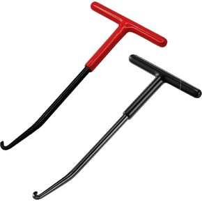 Exhaust Spring Puller Tool Motorcycle Exhaust Spring Hooks, T Shaped Handle Exhaust Spring Hooks Snowmobile Spring Puller Removal Tool Pipe Spring Puller for Motorcycle Dirt Bike 2pcs