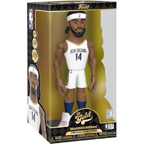 Funko Gold Vinyl: NBA - Brandon Ingram, New Orleans Pelicans, 12 Inch Premium Vinyl Figure with Chase (Styles May Vary)